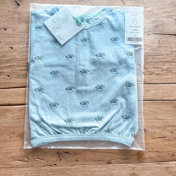 NWT! Kate Quinn Telephone Short Sleeve Balloon Tee, Size 3-6M - Picture 4 of 4